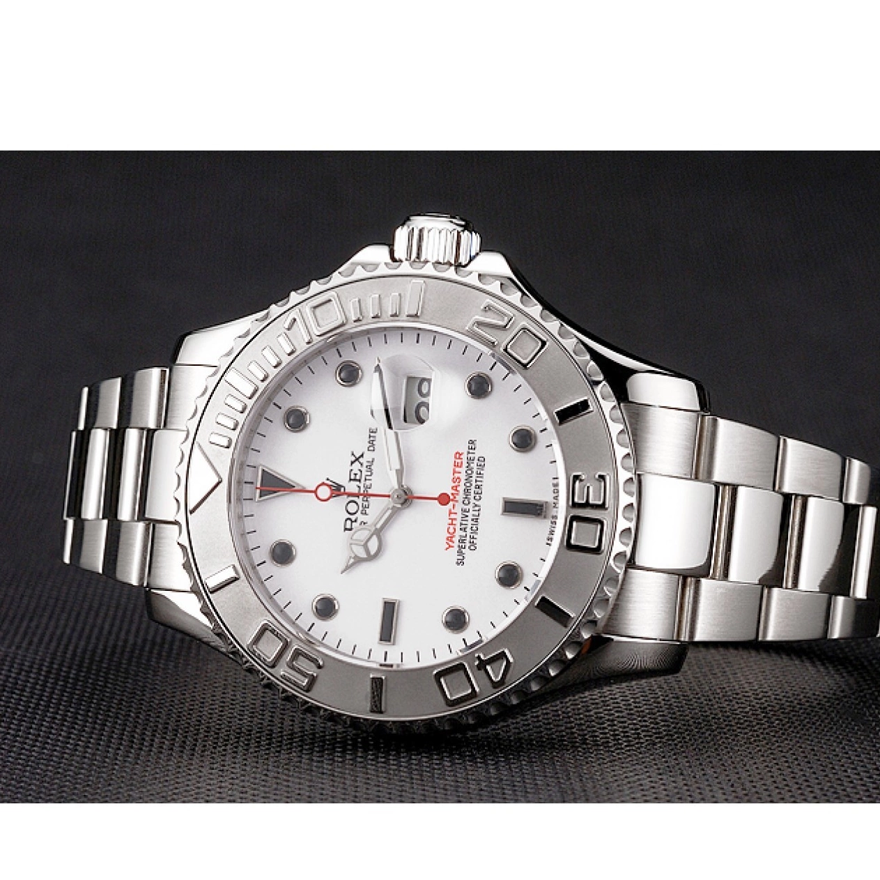 Good Copy Rolex Watches Yacht-Master White Steel And Case Stainless Dial Rolex Bracelet 0620